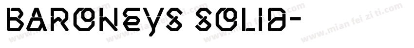 Baroneys Solid字体转换